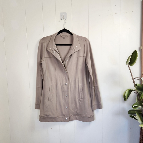 Eileen Fisher Full Zip Sweatshirt Jacket Minimalist Athleisure Activewear small - Picture 11 of 11